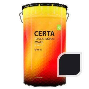 Термостойкая эмаль ЦЕРТА черная до 800 °C 25 кг